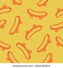 Skateboard deck pattern background vector design