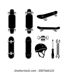 Skateboardelement-freie Vektorgrafik