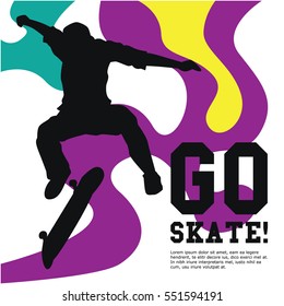 Skateboard event poster design