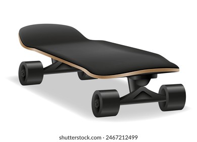 skateboard for extreme sports and active entertainment vector illustration isolated on white background