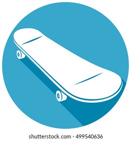 skateboard flat icon