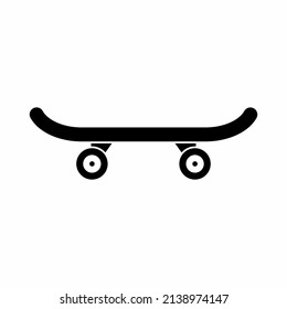 skateboard flat style vector icon