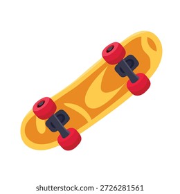 Skateboard. Flat vector clipart, illustration with isolated background.