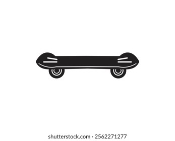 Skateboard flat vector for skating and tricks sport