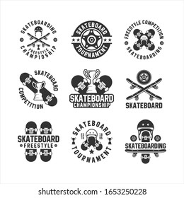 Skateboard Freestyle Championship Logo colllection