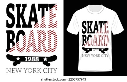 Skateboard freestyle Vector T-Shirt Design