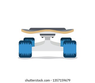 Skateboard front view