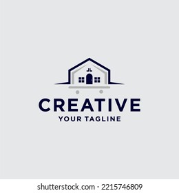 Skateboard Garage Logo Design Icon
