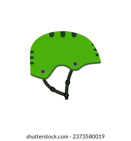 skateboard helmet flat design vector illustration. skate helm design