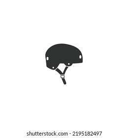 Skateboard helmet icon design illustration template