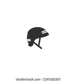 Skateboard helmet icon design illustration template