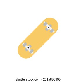 Skateboard  icon in color, isolated on white background 