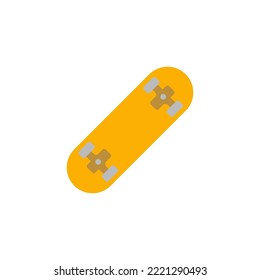 Skateboard  icon in color, isolated on white background 