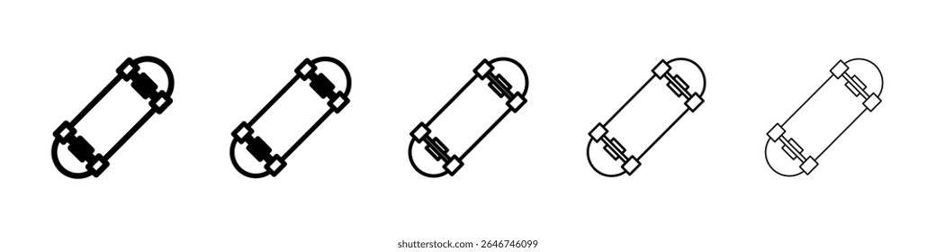 Skateboard icon concept. graphic design, logo, Web, UI.