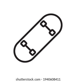 Skateboard Icon Design Vector Template Illustration In Trendy Flat Style