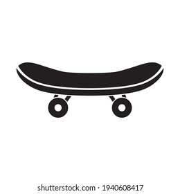 Skateboard Icon Design Vector Template Illustration In Trendy Flat Style