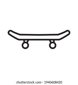 Skateboard Icon Design Vector Template Illustration In Trendy Flat Style