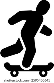 Skateboard Icon Element For Design