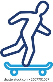 Skateboard Icon Element For Design