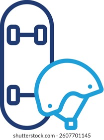 Skateboard Icon Element For Design
