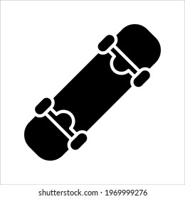 skateboard icon. Extreme Sport sign. vector illustration on white background. color editable eps 10