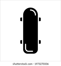skateboard icon. Extreme Sport sign. vector illustration on white background. color editable eps 10