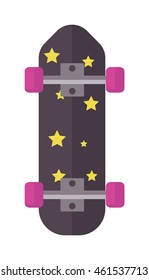 Skateboard icon extreme sport sign