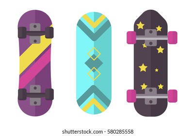 Skateboard icon extreme sport sign vector illustration.