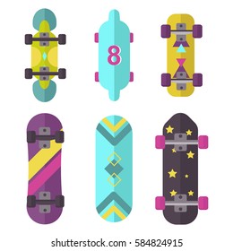 Skateboard icon extreme sport sign vector illustration.