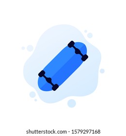 skateboard icon, flat vector design