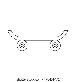 Skateboard icon illustration design