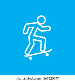 skateboard icon illustration isolated vector sign symbol