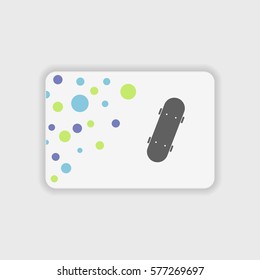 Skateboard icon illustration isolated vector sign symbol