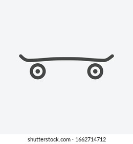 Skateboard icon isolated on background. Skating symbol modern, simple, vector, icon for website design, mobile app, ui. Vector Illustration