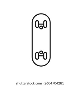 Skateboard icon isolated. simple vector icon on white background