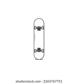 Skateboard icon isolated vector graphics