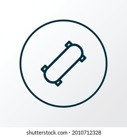 Skateboard icon line symbol. Premium quality isolated extreme board element in trendy style.