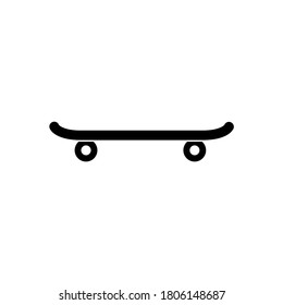 Skateboard icon, logo isolated on white background