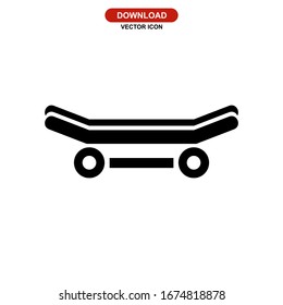 skateboard icon or logo isolated sign symbol vector illustration - high quality black style vector icons
