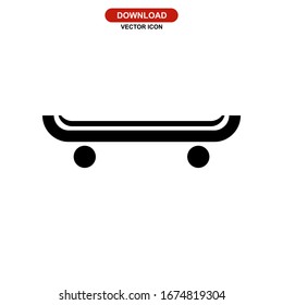 skateboard icon or logo isolated sign symbol vector illustration - high quality black style vector icons
