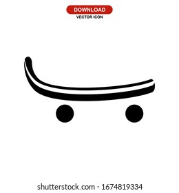 skateboard icon or logo isolated sign symbol vector illustration - high quality black style vector icons
