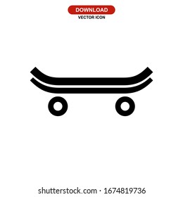 skateboard icon or logo isolated sign symbol vector illustration - high quality black style vector icons
