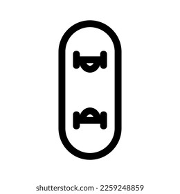 skateboard icon or logo isolated sign symbol vector illustration - high quality black style vector icons