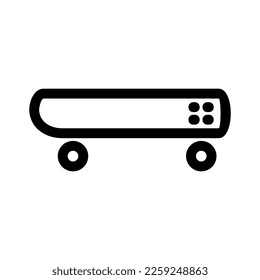 skateboard icon or logo isolated sign symbol vector illustration - high quality black style vector icons