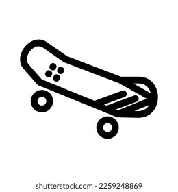 skateboard icon or logo isolated sign symbol vector illustration - high quality black style vector icons