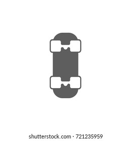 The skateboard icon on white background