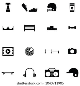 skateboard icon set