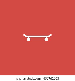 skateboard icon. sign design. red background