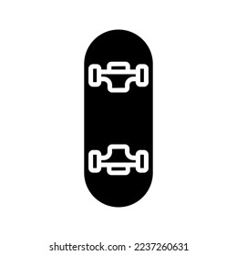 Skateboard icon. sign for mobile concept and web design. vector illustration