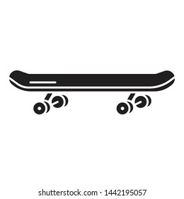 Skateboard icon. Simple illustration of skateboard vector icon for web design isolated on white background